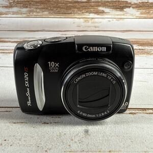 Canon PowerShot SX120 IS Digital Camera 10.0MP – Black – For Parts/Repair